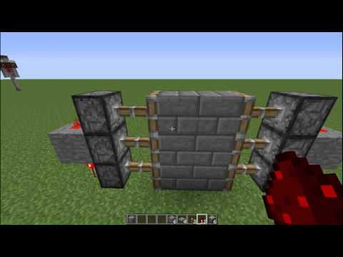 how to make a piston door in minecraft