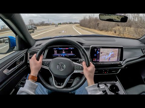 2024 Volkswagen Atlas Cross Sport SEL Premium R-Line - POV Test Drive (Binaural Audio)