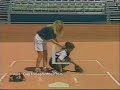Softball catcher stance