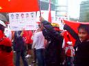 Chinese gathering @ Aotea Square, Auckland to support Olympi