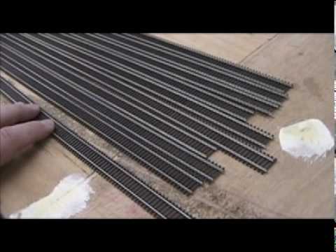 how to cut n gauge flex track