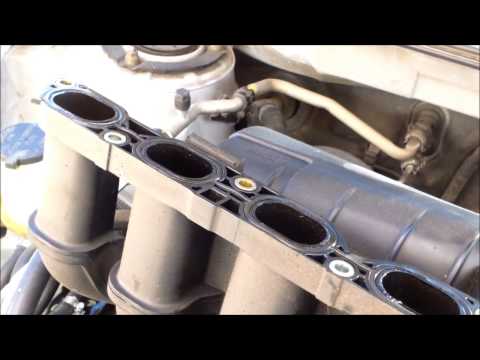 DIY How to replace install intake manifold gasket 2005 Toyota Matrix Corolla, P0171 CODE