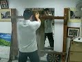 Wing Chun Wooden Dummy free hands. JinWan. 24Mar07\
