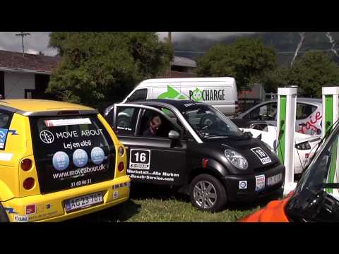 e-miglia 2010 - Day 2: Race pro Katja Poensgen is testing e-mobility