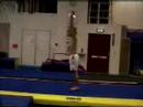 Freestyle acrobatics, double front on powerskips Freestyle acrobatics, double front on powerskips