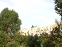 First day in Athens, the view of the Acropolis from outside our hotel
