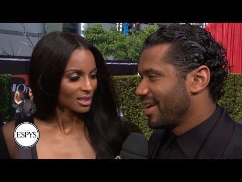 Video: Russell Wilson and Ciara talk Seahawks and more on the red carpet | 2019 ESPYS