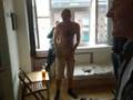 Adam Reed getting ready for stag night bratislava nov 08