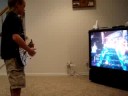 Hayden playing Guitar Hero