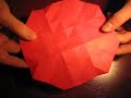 Origami rose (terrible video!)