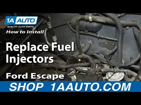 How To Install Replace Fuel Injectors 2.0L Ford Escape