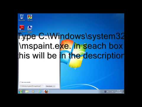 how to locate paint in windows 7
