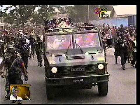 Burial Of President John Evans Atta Mills: Cortege Passes Through Some Principal Streets Of Accra