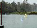 Velero ALHAMBRA Navegando en el Lago Mayor de Chapultepec