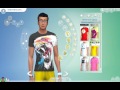 Мужские футболки Neon para Sims 4 vídeo 1