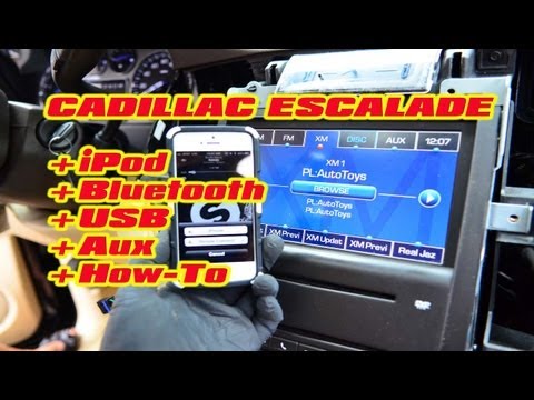 Cadillac Escalade IPHONE BLUETOOTH USB ANDROID ISIMPLE Connect MP3 AUX ISGM651 Installation