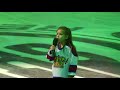 Aryn Singing Canadian National Anthem at an Oil Kings Game