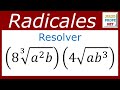 Multiplicación de radicales de diferente índice