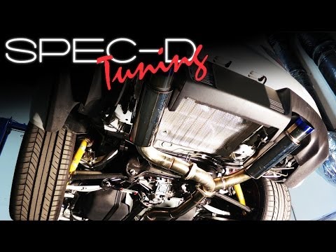 SPECDTUNING INSTALLATION VIDEO: 2008-2012 MITSUBISHI EVO X CAT-BACK EXHAUST SYSTEM