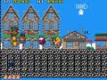 this time i tried to avoid wasting time on enemies and bonuses, unless doing so would help me afterwards eg with a more powerful weapon or was inevitable to avoid dying. again, i died several times, sometimes due to carelessness (usually with a minimal time toll), sometimes due to strategy. in any case, the total time is marginally lower than 15 minutes, which seems to be the lower limit for completing the game without manipulating it with tas tools. again, difficulty is the hardest. in any case, the game is a quick dash up to level 5-1 (in about 8 minutes, using an unconventional trick to speed up levels 3-4 and 4-4-b), and then it's all about going without mistakes through 5-2, 5-3 and 5-4. only a stamp/magic mirror bonus can speed 5-2, 5-3 or 5-4 up