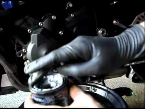 how to change the oil on a yamaha r6