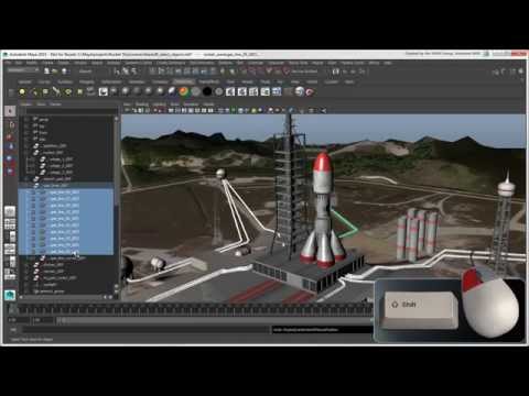 how to isolate objects in maya