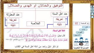 شرح مادة التوحيد 2 ث ـ التوفيق والخذلان
