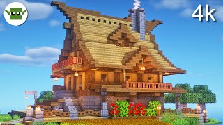 Minecraft 4k Rustic House | Easy andyisyoda 5x5 Build Tutorial