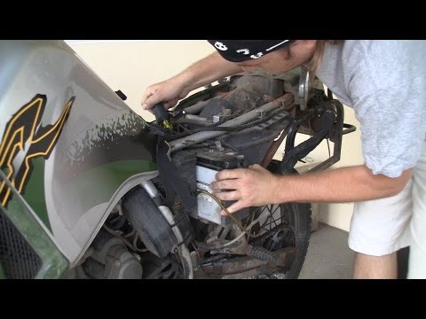 how to remove klr 650 seat