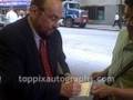 James Lipton - Signing Autographs at Rockefeller Center