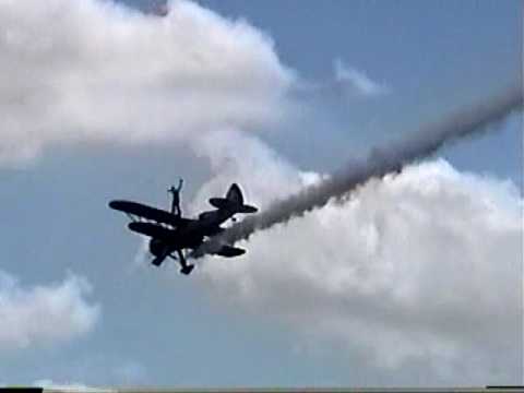 Quad City Airshow 2009- Kyle Franklin & Todd Green in Pirated Skies Wing Walking