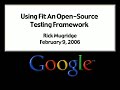 Using Fit: An Open-Source Testing Framework