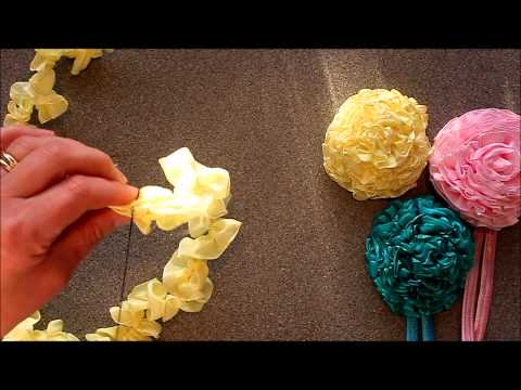 crafty - Learn how to make a Ribbon Carnations with Ali from Crafty Ribbons. NEW video out - How to make a button and ribbon necklace http://www.youtube.com/watch?v=_...