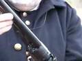 A demonstration of a Colt army revolver.