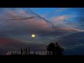 720p HD V03372 multicolored clouds + moonrise timelapse