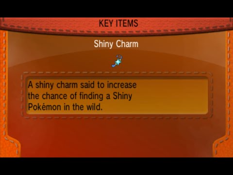 how to obtain the shiny charm in pokemon x