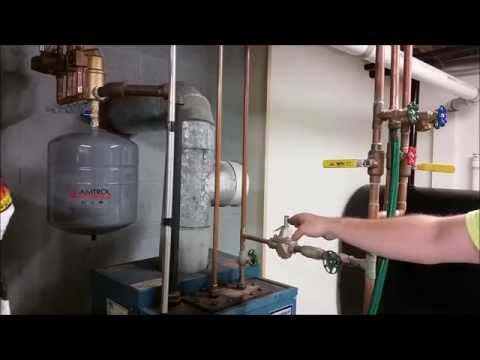 how to vent air from a boiler