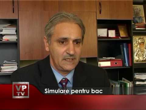 Simulare pentru bac