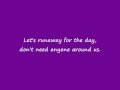 Runaway - Bruno Mars lyrics