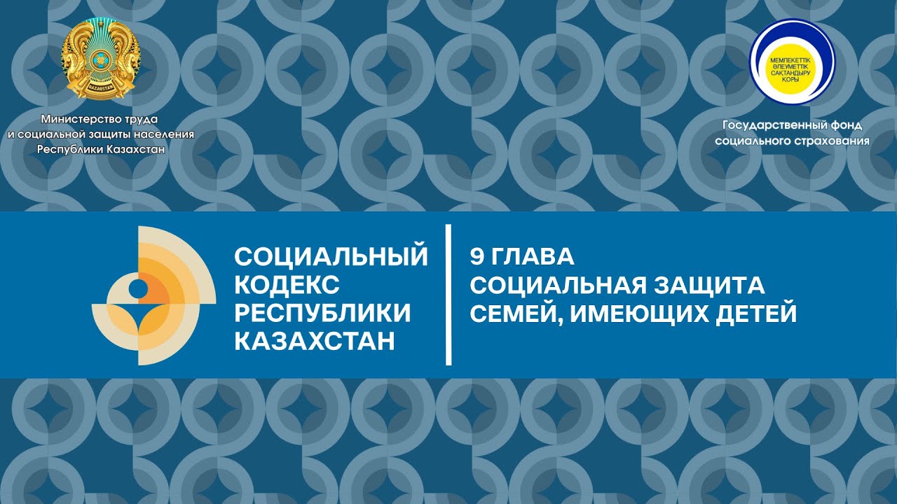 Социальная защита семей, имеющих детей в рамках Социального кодекса