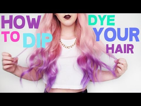 how to dip dye hair