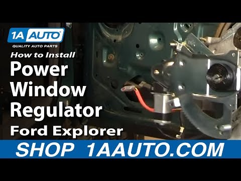 How To Install Replace Power Window Regulator Ford Explorer Sport Trac Mountaineer 91-05 1AAuto.com
