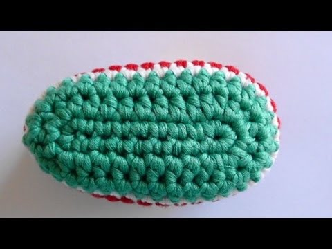booties - How to Crochet a Baby Bootie Sole Video Tutorial and Pattern. Use this sole as a base to design your own crochet baby booties or to complete this bootie use ...