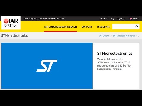 IAR IDE with STM32