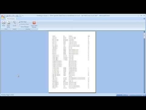 how to set multiple print areas in excel