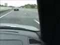 Ferrari meets BMW 740i on highway