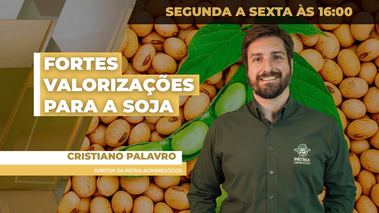 Fala de Trump sobre a China segue estimulando fortes valorizações para a soja na Bolsa de Chicago