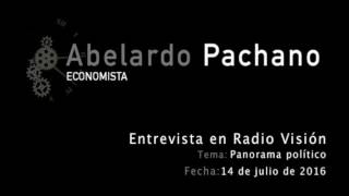 Entrevista Radio Visión - Panorama político y económico