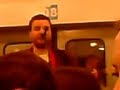 Russian train busker
