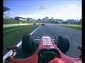 Michael Schumacher overtakes Barrichello Brazil 2006